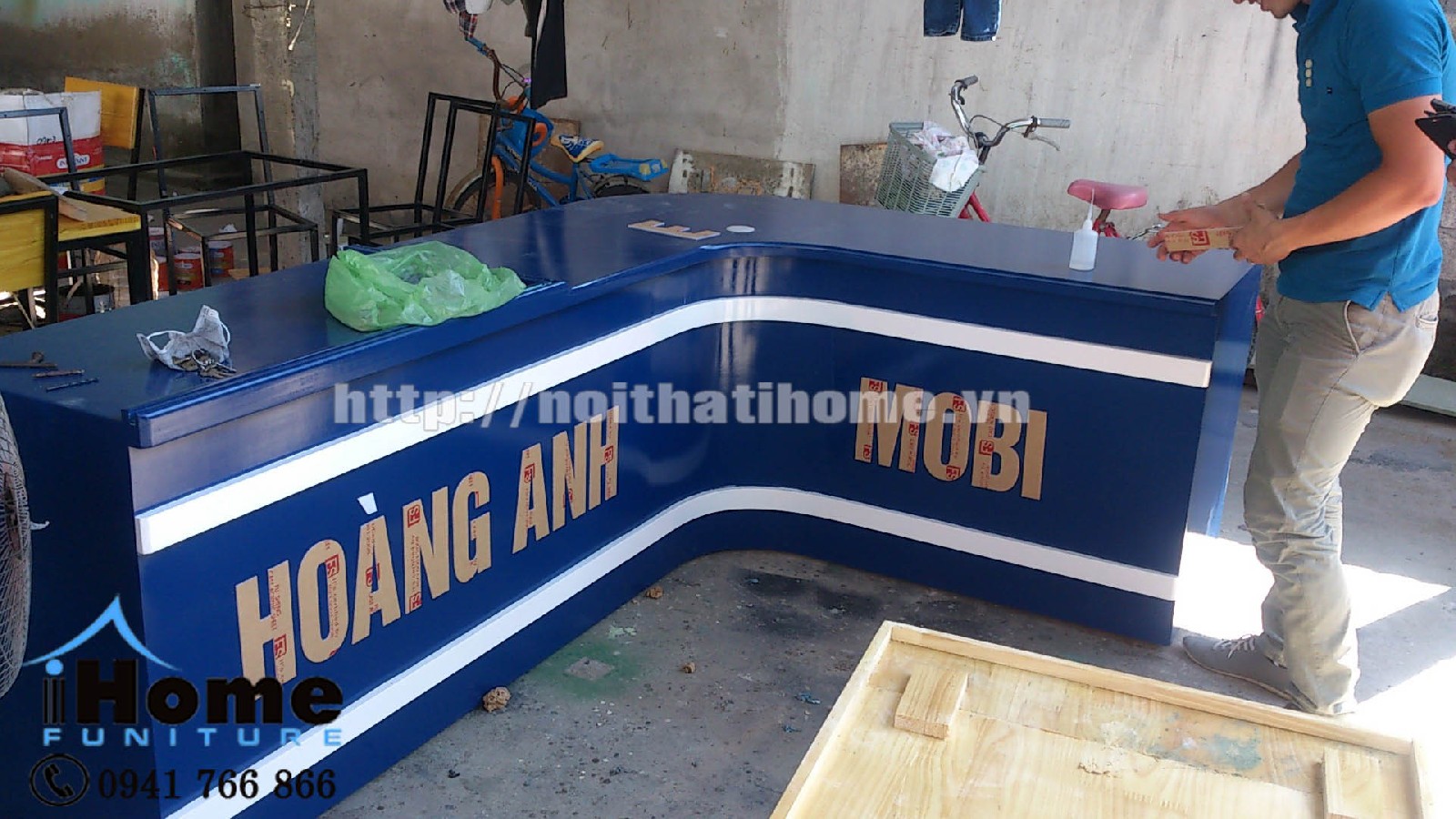 quầy lễ tân bán sẵn hải phòng